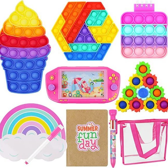 Other - QTOP Travel Toys for Kids,10 Pack Fidget Toys, Sensory Toys, Erasable Board Toy